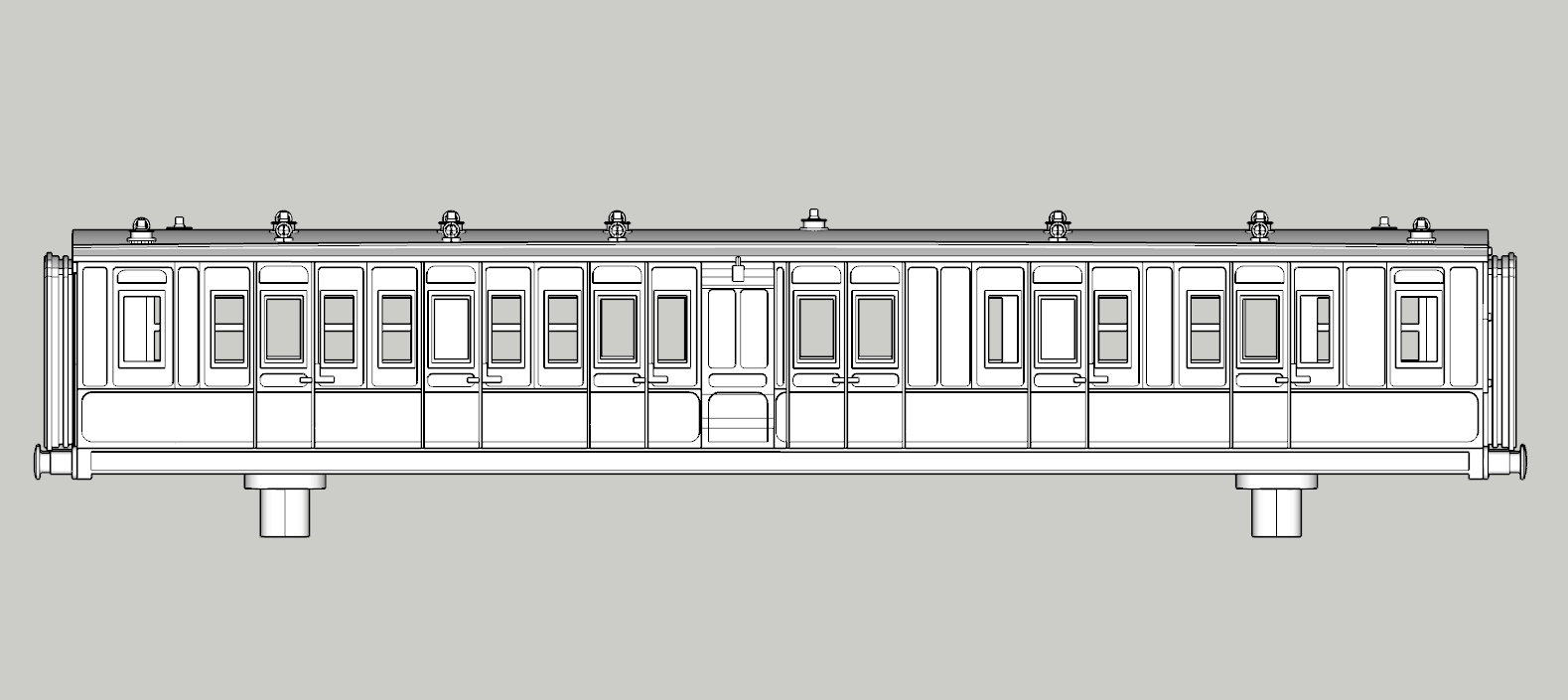 (image for) LNWR Wolverton 50ft Brake Comp Coach - d4438